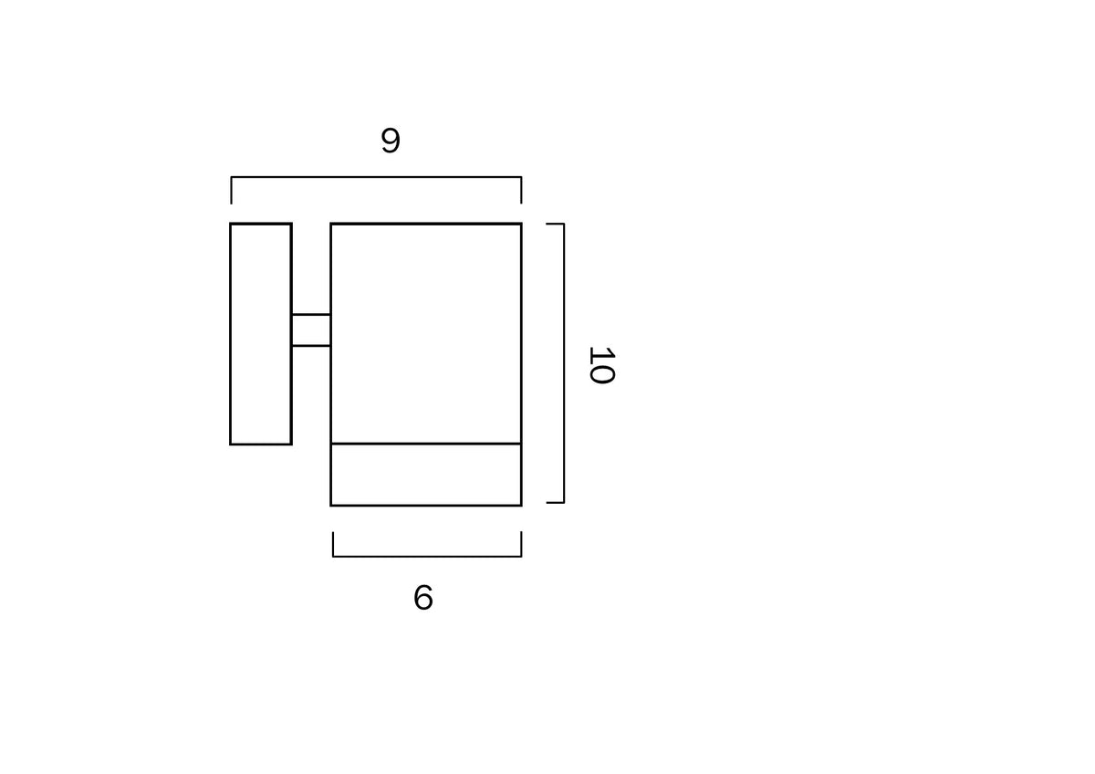 Riva Ex1 Stainless Steel GU10 IP44 Fixed Down Wall Light