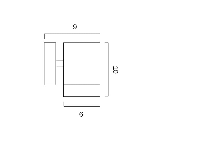 Riva Ex1 Stainless Steel GU10 IP44 Fixed Down Wall Light