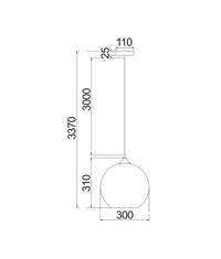 Thumbnail for ROCHE: Interior Wine Glass Shape Matte Gold / Chrome Glass Pendant Lights