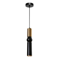 Thumbnail for Rolo 1 Light Pendant Black/Gold