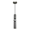 Rolo 1 Light Pendant Charcoal/Chrome