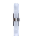 ROME: City Series LED Interior Satin Chrome Tubular Up/Down Wall Light