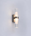 ROME: City Series LED Interior Satin Chrome Tubular Up/Down Wall Light