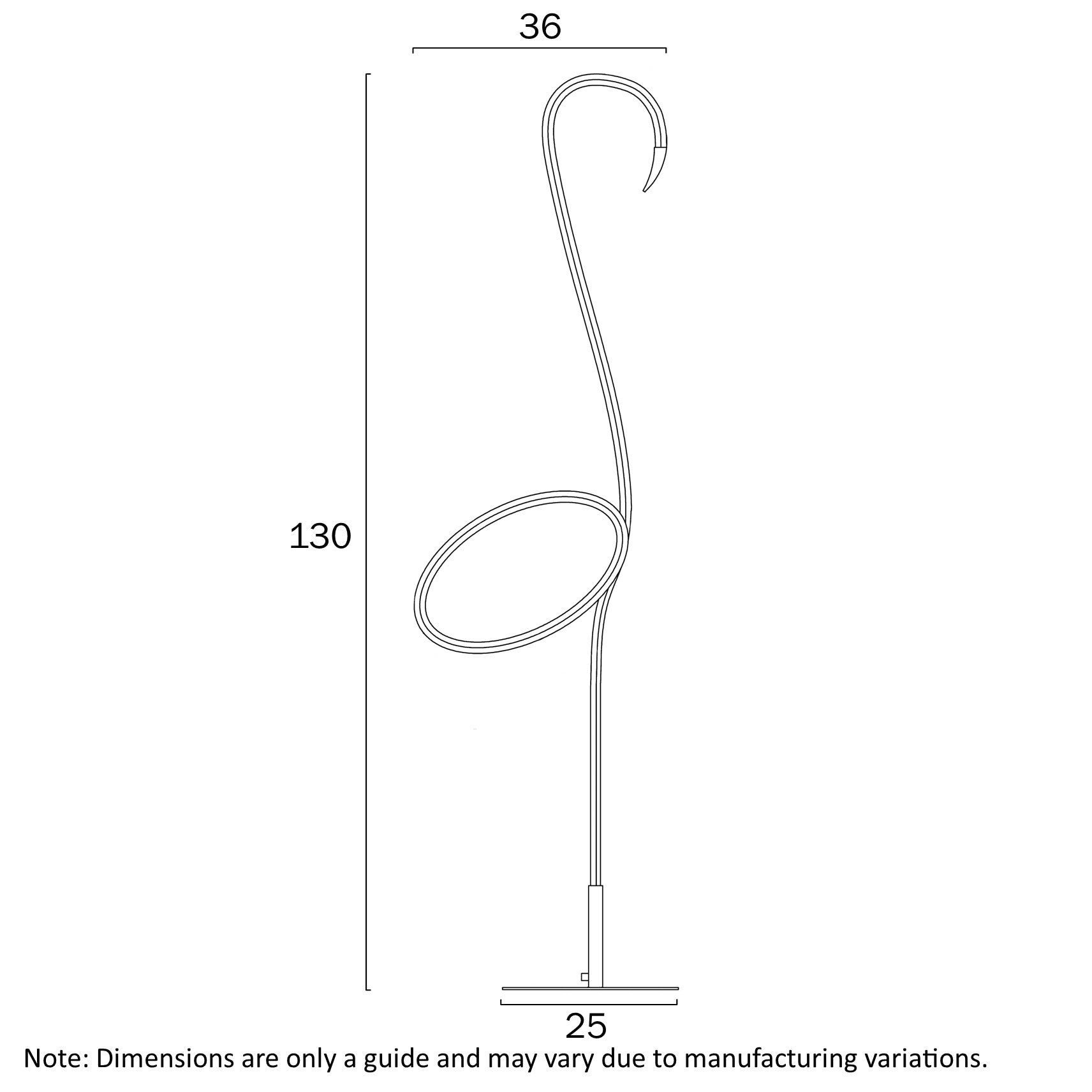 Roseus Black 14W RGB Floor Lamp with Remote