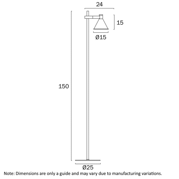 Rosner Black or White GU10 Floor Lamp