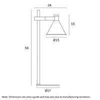 Thumbnail for Rosner Black or White GU10 Table Lamp