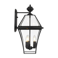 Thumbnail for Rye Large IP44 Exterior Wall Light in Black