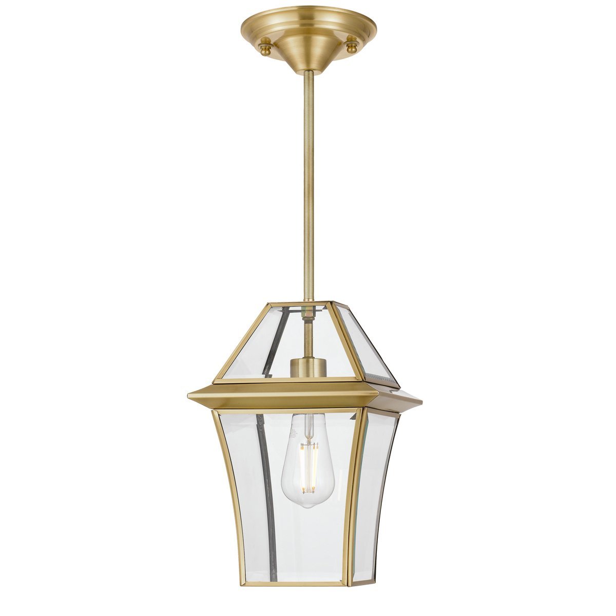 Rye 200mm IP44 E27 Brass Exterior Pendant Light