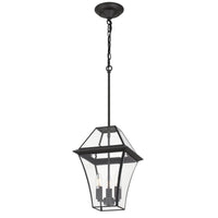 Thumbnail for Rye 270mm IP44 E27 Black Exterior Pendant Light