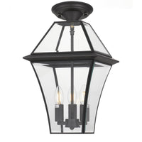 Thumbnail for Rye 270mm IP44 E27 Black Exterior Pendant Light