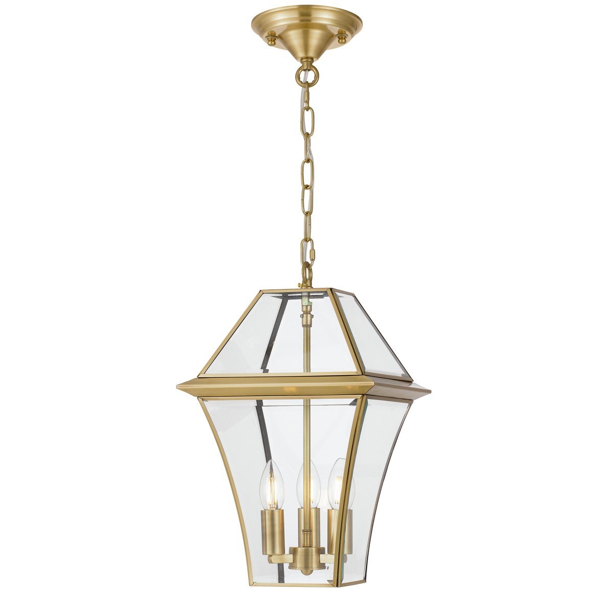 Rye 275mm IP44 E27 Brass Exterior Pendant Light