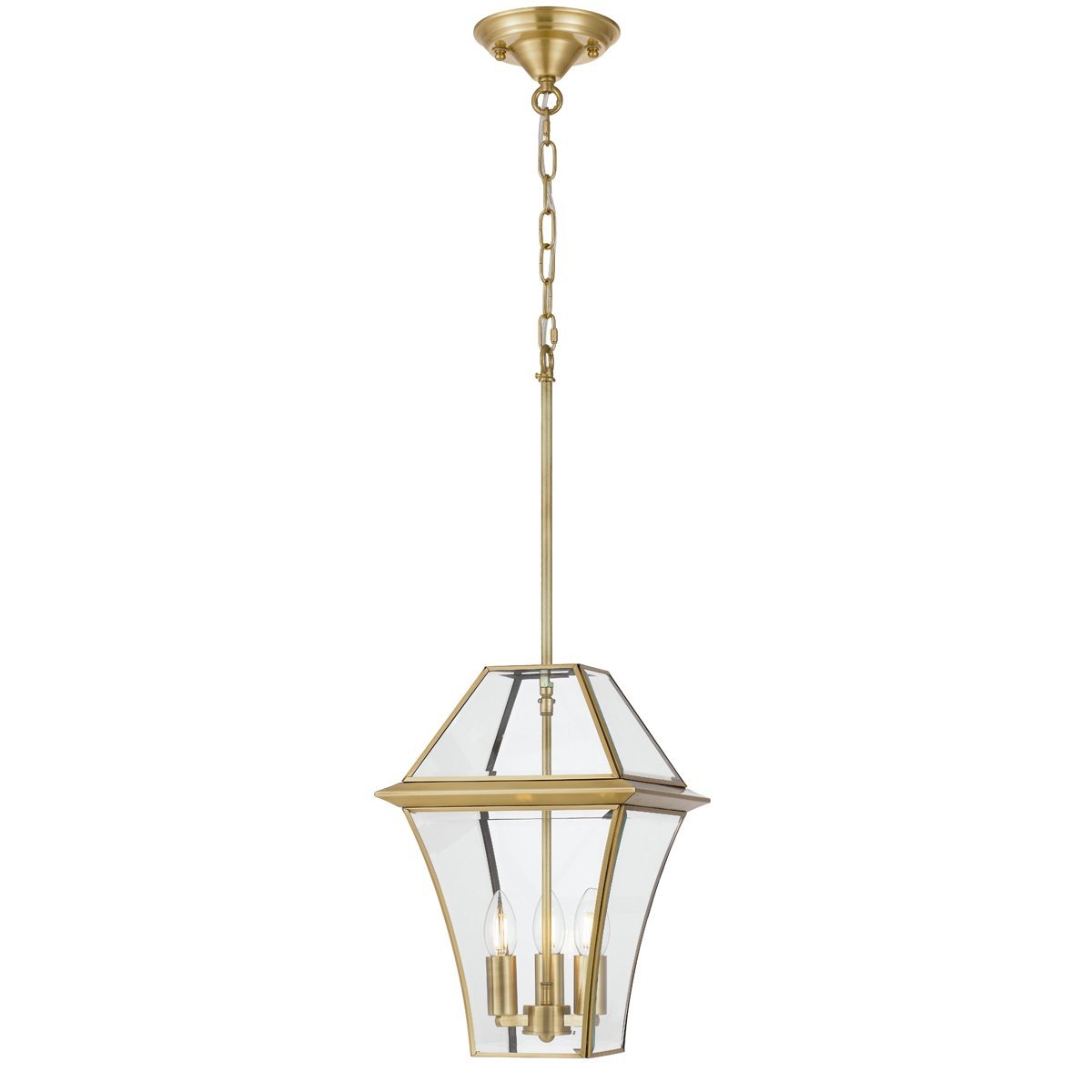 Rye 275mm IP44 E27 Brass Exterior Pendant Light