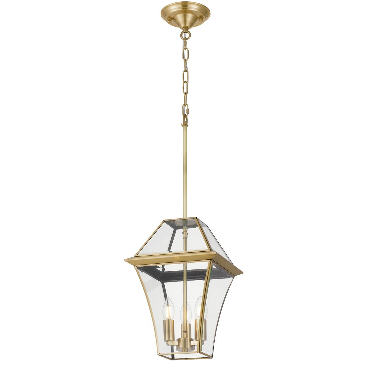 Rye 275mm IP44 E27 Brass Exterior Pendant Light