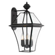 Rye 27 Brass or Black IP43 3 Light Exterior Wall Light