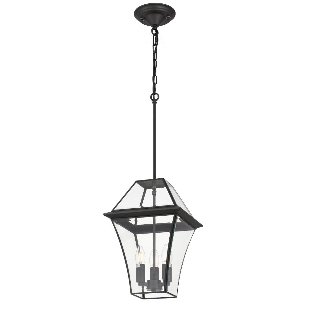 Rye 27 Brass or Black 3 Light IP43 Pendant