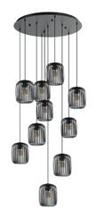 Romazzina Black 10 Light Cluster Pendant