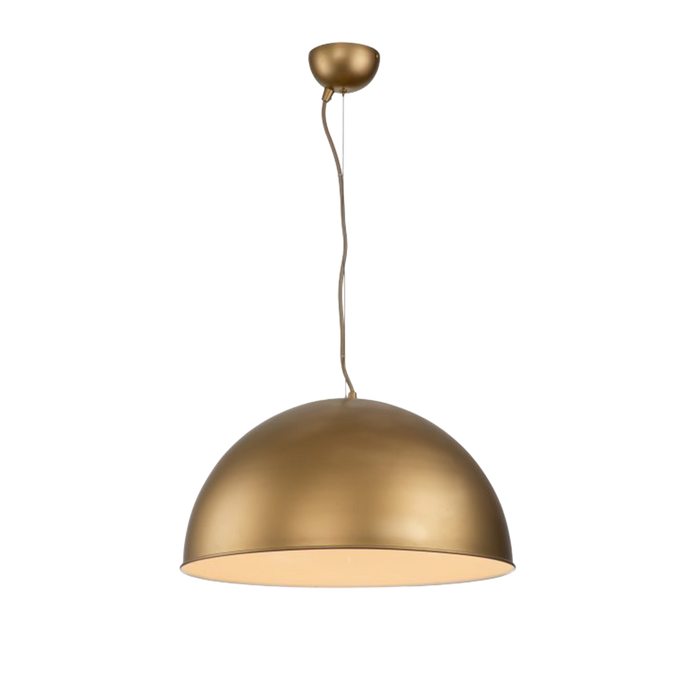 Rowen 1 Light 50cm E27 Dome Pendant Silky Gold