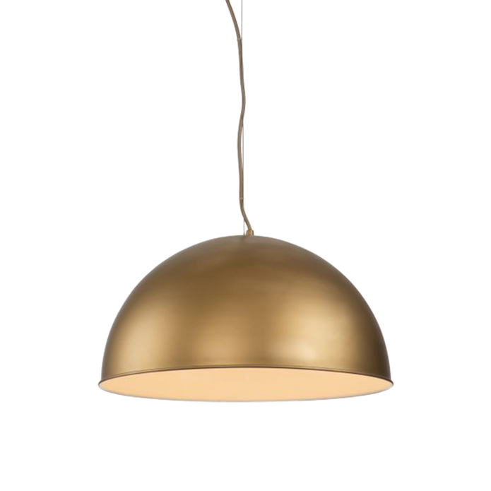 Rowen 1 Light 50cm E27 Dome Pendant Silky Gold