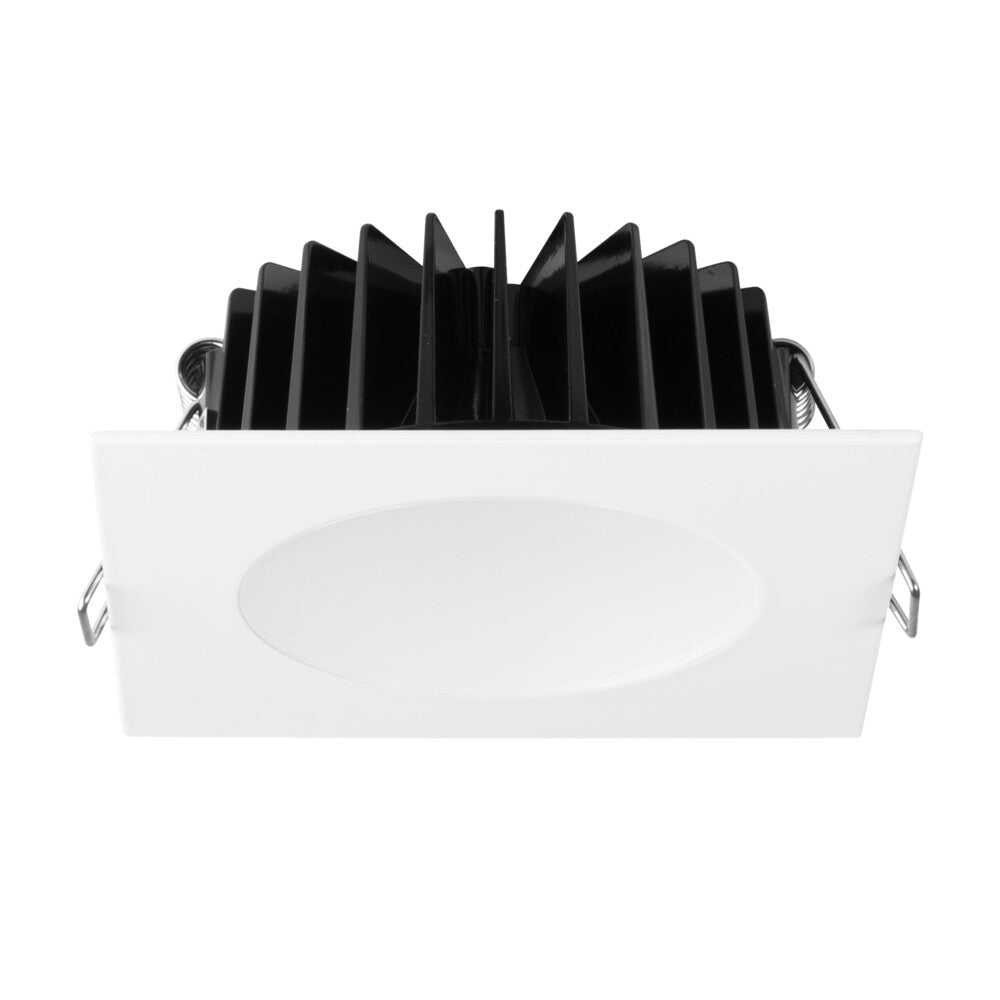 Ecogem Square LED Tri-Colour Downlight 10W IP44 3/4/6K Dimmable White