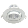 Ecostar LED Tri-Colour Gimbal Downlight 9W 3/4/5K Dimmable IC-4 Satin Nickel 