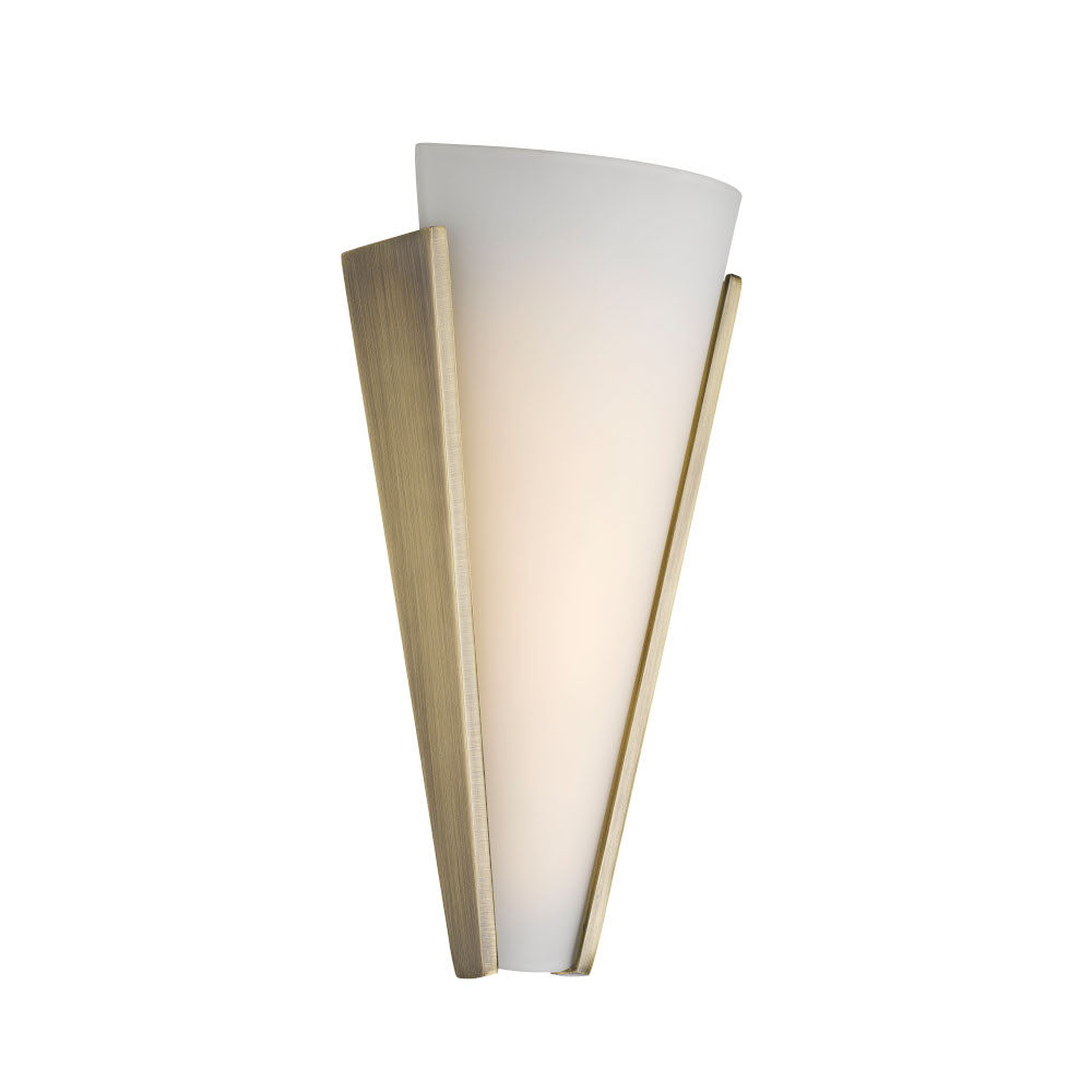 Saffi Black or Antique Brass with Opal 12W CCT LED Wall Light