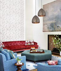 Thumbnail for SARI: Bohemian Interior Embossed Ellipse Aged Brass Steel Ombre Pendant Light
