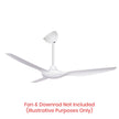 Three Sixty 45 Degree Sloping Ceiling Canopy Matte White (Compatible with all models excluding Kensington)