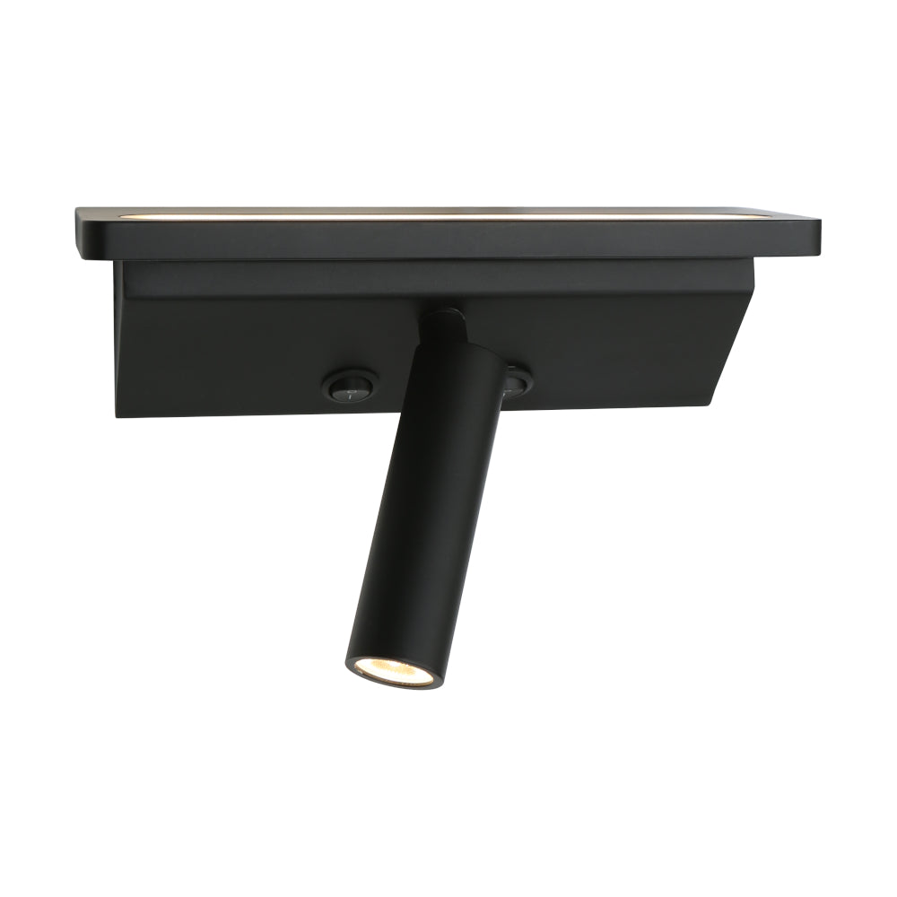 Scania 2 Light LED Wall Light Black