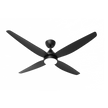 SAL Leura 56 inch DC ceiling fan in black with 22W LED light