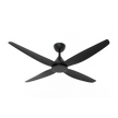 SAL Leura 56 inch DC ceiling fan in black, no light