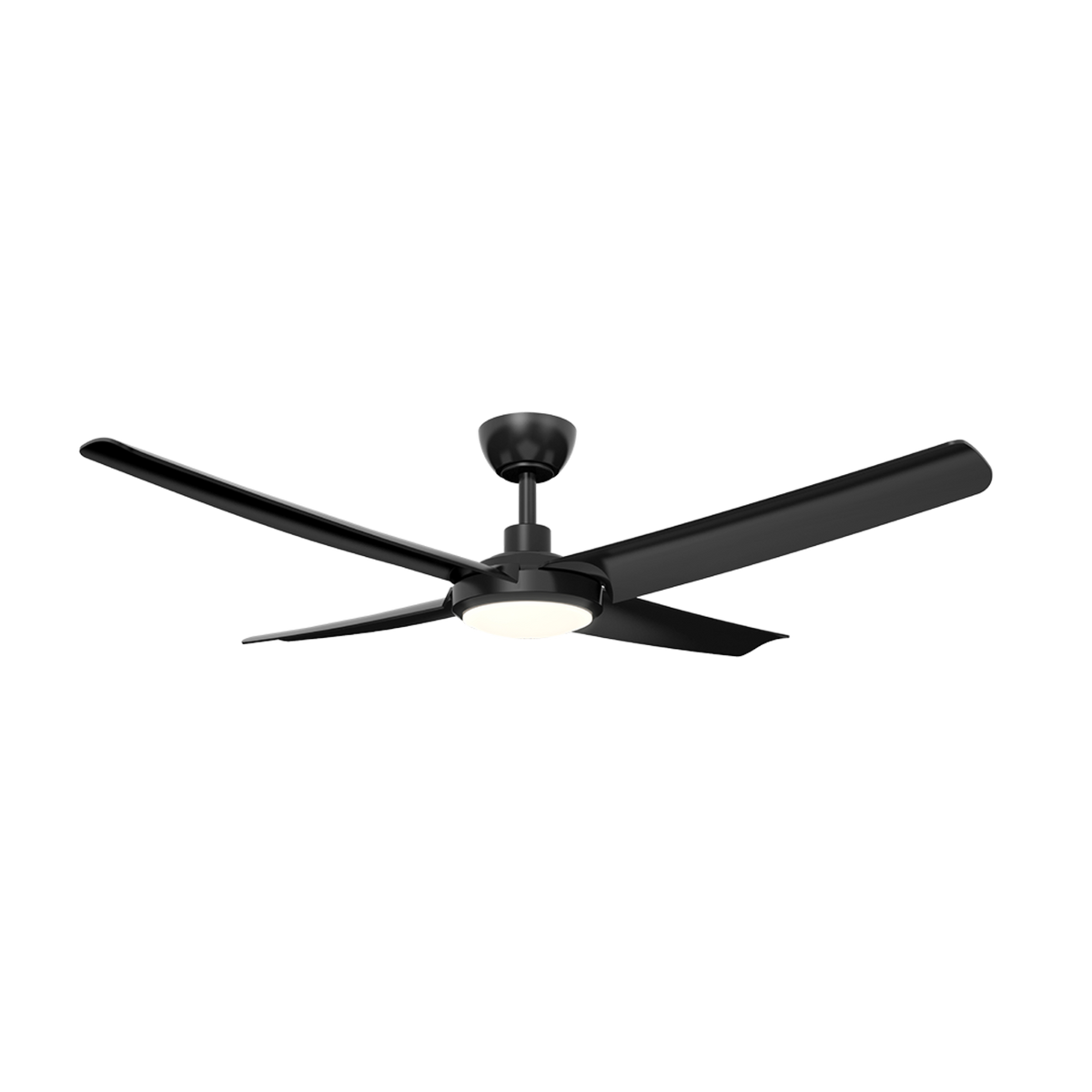 SAL Barden 52 inch DC ceiling fan in black with 22W LED light