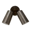 Bondi DZINE LED Adjustable Twin Wall Light IP65 Antique Brass 2X4W 3/4/6K GU10