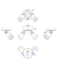 Thumbnail for SEC: Surface Mounted LED PAR30 Security Lights IP44