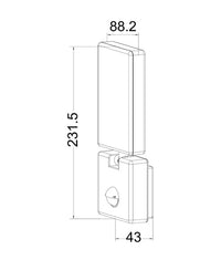 Thumbnail for SEC: Surface Mounted LED Security Lights with Sensors IP65