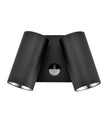 SEC: Surface Mounted LED Tri-CCT Double Adjustable Wall/Pillar Light (Matte Black) IP65
