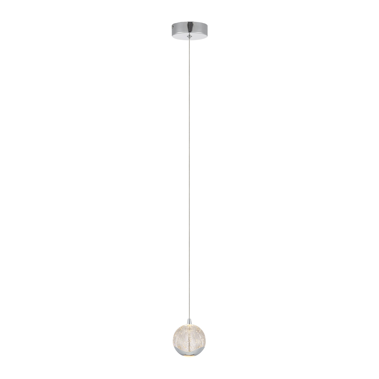 Segovia Gold or Chrome 5W 3000K 1 Light Pendant