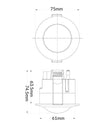 SENS003: Infrared Recessed Motion Sensors IP20