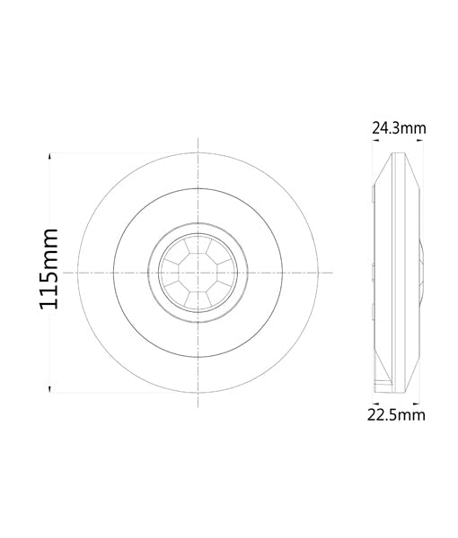 SENS004: Infrared Surface Mounted Motion Sensors IP20