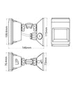 SENS007-008: Adjustable Infrared Surface Mounted Motion Sensors IP66