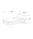 SENS009-010: Adjustable Infrared PIR Surface Mounted Sensors IP65
