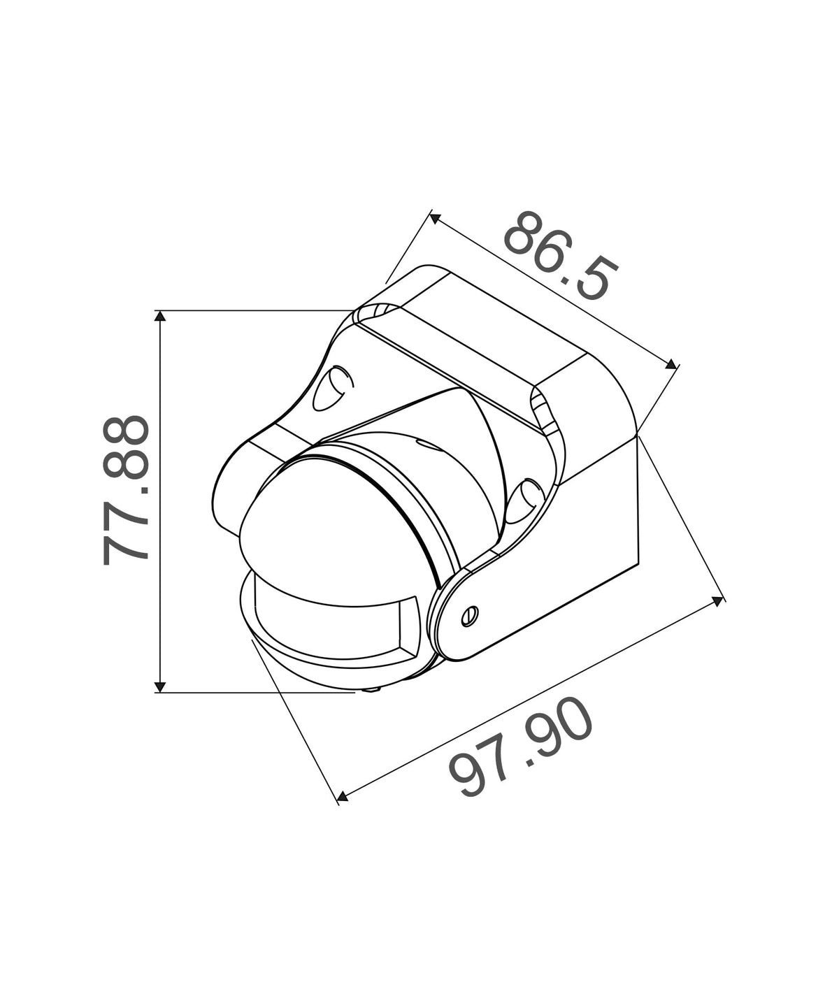 SENS012-013: Adjustable Infrared PIR Surface Mounted Sensors IP44