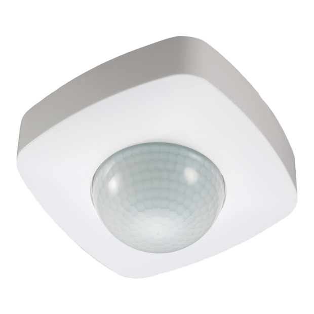 SQUARE SURFACE MOUNT PIR SENSOR 360° 16A IP65