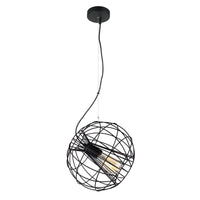 Thumbnail for Sentinel 1 Light Pendant Light in Matt Black Round Cage