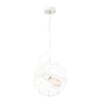 Thumbnail for Sentinel 1 Light Pendant Light in Matt White Round Cage