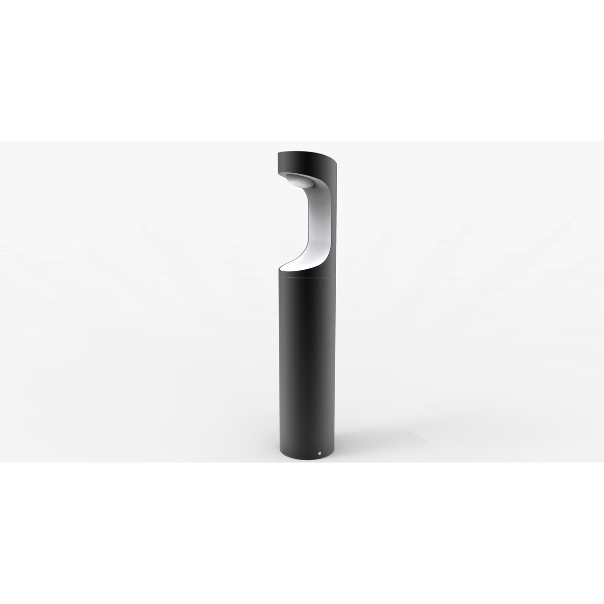 Seth 500mm IP54 9 watt LED Integrated Bollard Light in Matt Black
