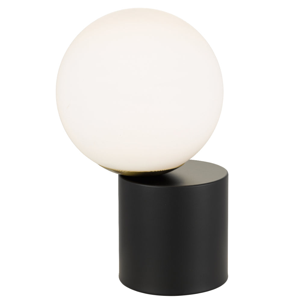 Setra Black, Antique Gold or Nickel Touch Lamp with Opal Glass