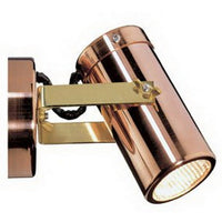 Thumbnail for Single Adjustable GU10 Exterior Surface Mounted Spot Light in Copper with Anti Glare Honeycomb Louver