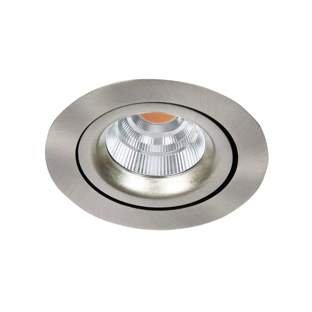 Gyro LED 2700K Brushed Steel Dimmable Recessed LED Junistar Gyro