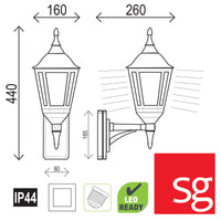 Thumbnail for Java Mini White Double Insulated IP44 Premium Outdoor Coach Light
