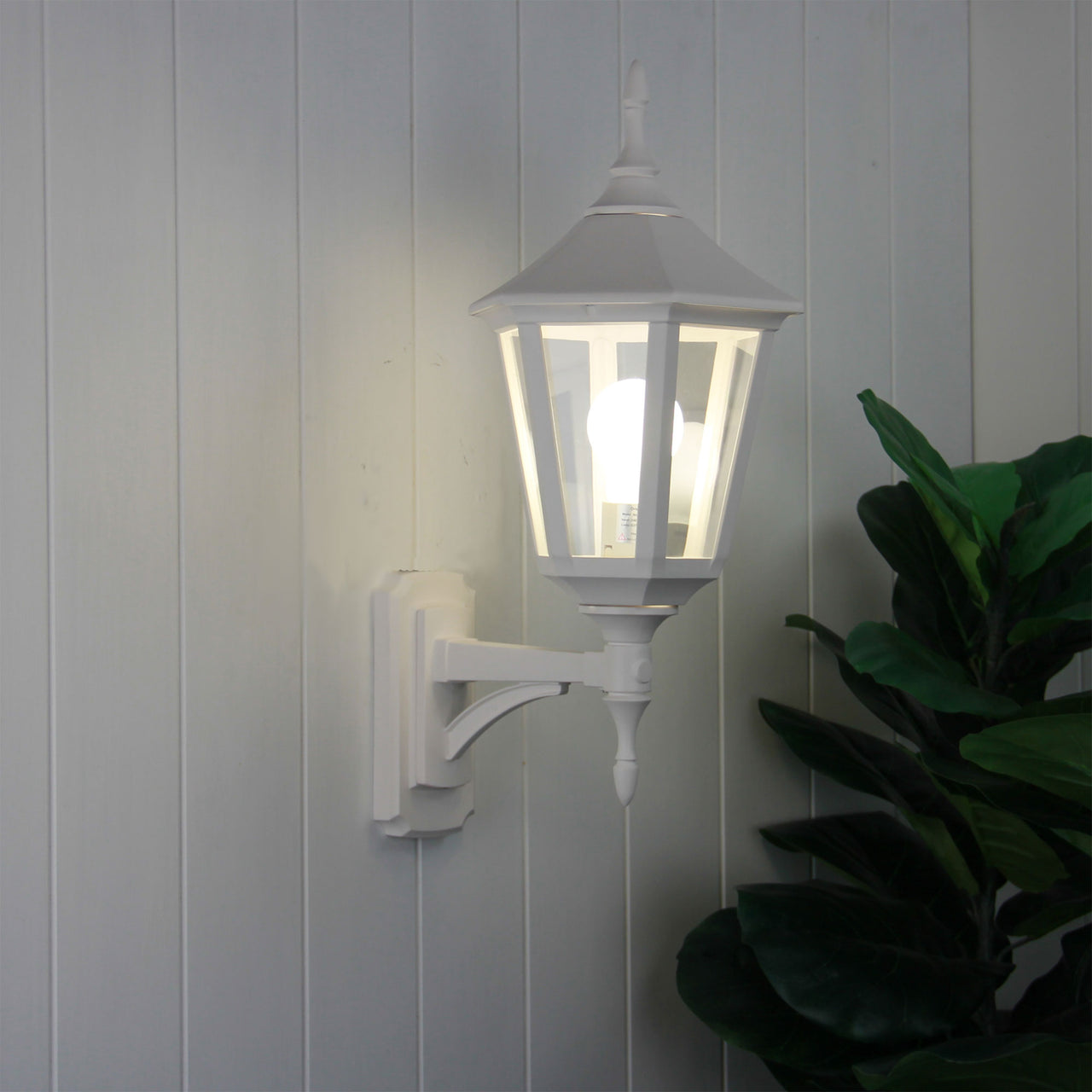 Ibiza White Double Insulated IP44 Premium Outdoor Coach Light